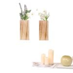 Planters Indoor Hanging Mounted Wood Wall Holder Pots Vases - Image 4