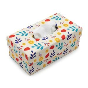 Modern MDF Tissue Box Holder - Design 1 Multicolor Floral - photo 1