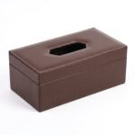 Modern MDF Tissue Box Holder - Design 6 Navy Line Art - photo 1