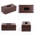Modern MDF Tissue Box Holder - Design 6 Navy Line Art - photo 2