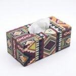 Modern MDF Tissue Box Holder - Design 11 Navy Pattern - photo 1