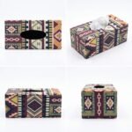 Modern MDF Tissue Box Holder - Design 11 Navy Pattern - photo 2