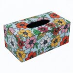 Modern MDF Tissue Box Holder - Design 14 Dark Contrast - photo 1