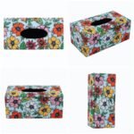 Modern MDF Tissue Box Holder - Design 14 Dark Contrast - photo 2